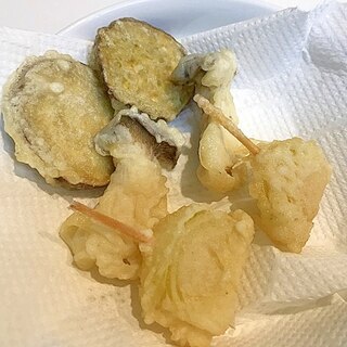 薩摩芋とエリンギと玉ねぎで☆美味しいサクサク天ぷら